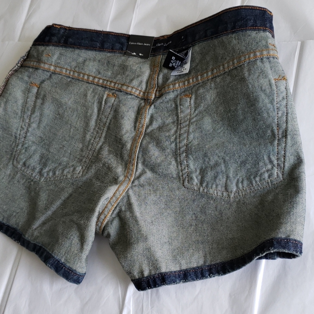Calvin Klein Jeans NEW Side Slit Shorts Women's 10 - Picture 14 of 16